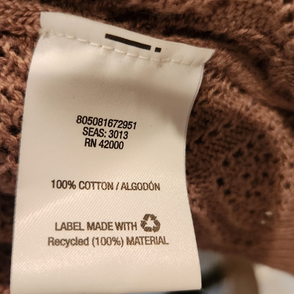 BASIC EDITIONS size 2X open front knit cardigan. - Picture 4 of 5